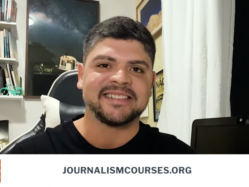 Solutions journalism trainer Daniel Nardin