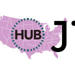 Hub is written on a map of the United States