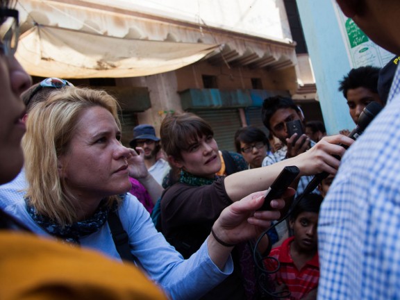 Women with microphones