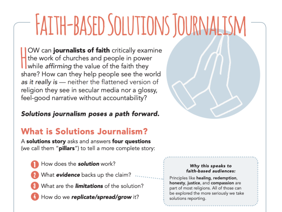 Faith-Based Solutions Journalism