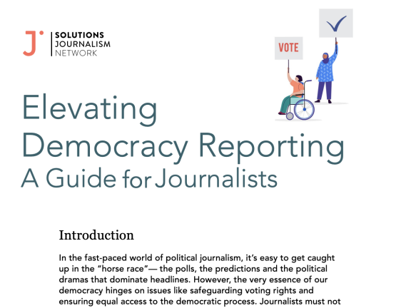 Elevating Democracy Reporting: A Guide for Journalists