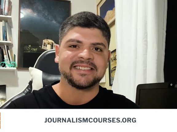 Solutions journalism trainer Daniel Nardin