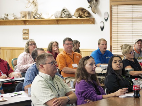 Journalists attend a training by the WNA Foundation