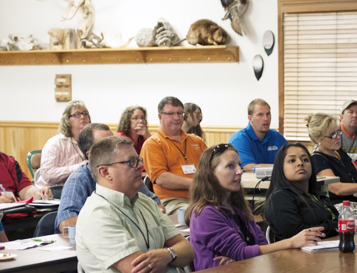 Journalists attend a training by the WNA Foundation