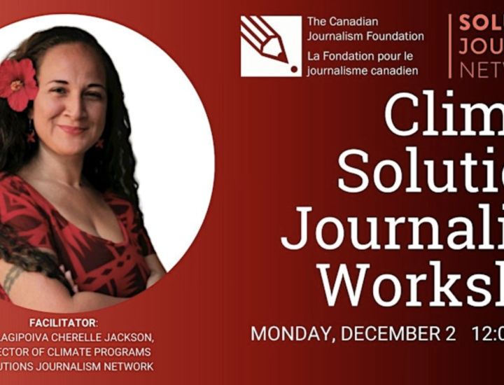 Climate Solutions Journalism Workshop